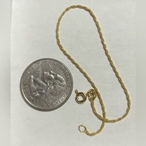 14k gold rope chain bracelet